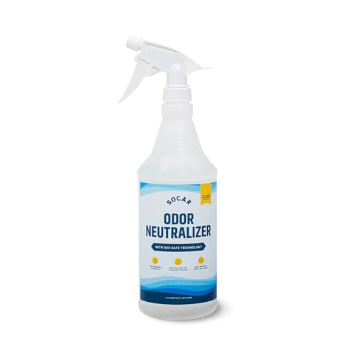 SOCAR CHEMICAL - Odor Neutralizer Eliminates odors for Home, Office, Gym, Car. Eliminates Unwanted Smells from Pets, Cooking, Sports Gear, Urine, Vomit & Unwanted, Strong Odor 32oz Liquid Spray - size: 32 Fl Oz (Pack of 1)