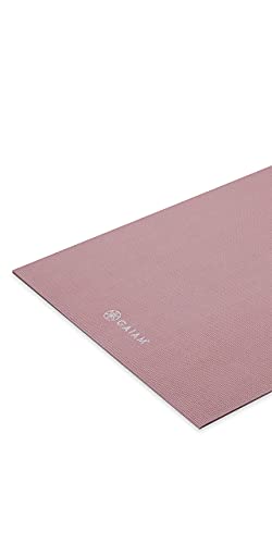 Gaiam Yoga Mat - Premium 5mm Solid Thick Non Slip Exercise & Fitness Mat for All Types of Yoga, Pilates & Floor Workouts (68" x 24" x 5mm) | Premium non-slip mat in solid colors. Cushioned support for yoga, Pilates & floor workouts at home or studio. - co
