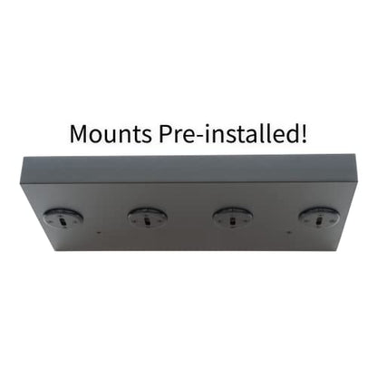 Tonal Accessory Shelf (Black, 16" Shelf Premium - 4 Mounts) - size: 16" Shelf Premium - 4 Mounts