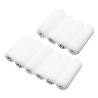 4 inch Paint Roller Covers,Foam Refill for Paint Rollers,Naps for Paint Roller Brush, Small Roller Nap with High Density Sponge Paint Roller Sleeve Replacements(10 Pieces) - size: 4inch Roller Sleeve