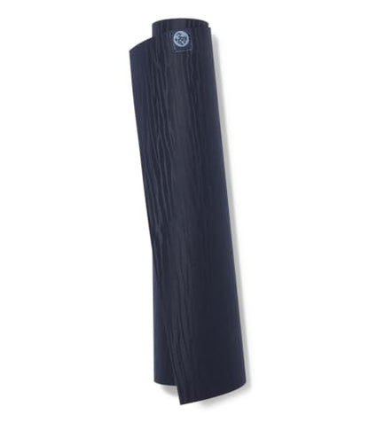 Manduka eKOLite Yoga Mat 71" - 4mm | Natural Rubber | Eco-Friendly | Soft Textured Surface | Natural Next-to-Skin Feel | 71 x 26 inches | Charcoal Grey - color: Midnight, size: 71" x 24"