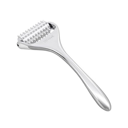 Acupuncture Massage Roller with Acupressure Spikes Roller Massager | Stainless Steel Massage Tool Face Roller, Back Leg Finger Foot Roller, Spiky Massage Roller for Muscle Rolling Massage