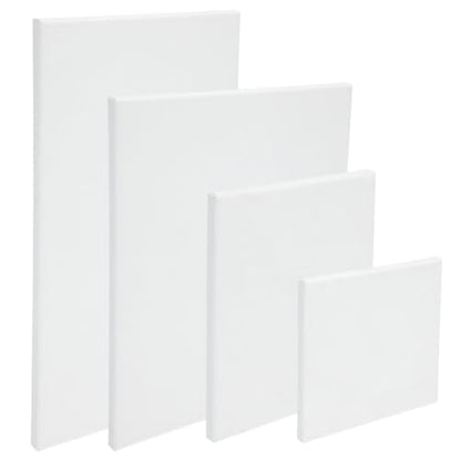 Centurion Deluxe Professional Acrylic Primed Linen Pre-Stretched Canvases, 11oz Linen - 10"x20", Box of 6, 3/4" Deep - Kiln-Dried Stretchers, Back Stapled, Canvas for Painting, Museum Archival Quality