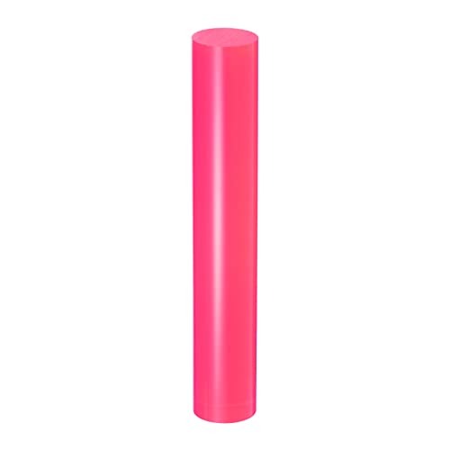 HARFINGTON Acrylic Clay Roller 6 Inch x 1 Inch Solid Non-Stick Plastic Round Tube Roller Polymer Clay Rod Fondant Rolling Pin for Shaping, Sculpting, Modeling DIY Crafts, Rose Red - color: Rose Red, size: 6 Inch x 1 Inch