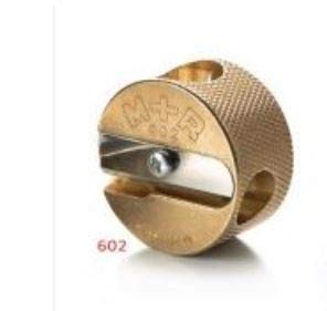 Mobius + Ruppert (M+R) Brass Artists Pencil Sharpener - choose from 4 shapes! Made in Germany - finest in the world! (602 - Double Round) - size: 602 - Double Round
