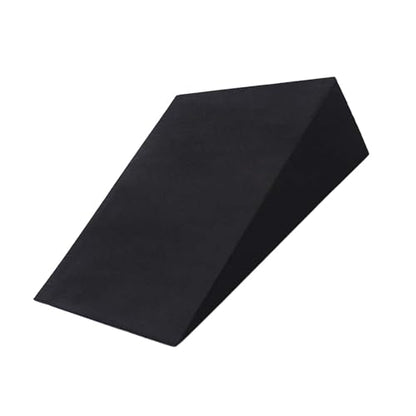 Professional Yoga Foam Wedge Calf Stretcher Foam Stretch Slant Boards Foot Stretch Wedge Block for Home Exercise, Yoga - color: Black,28x25x9, size: 28x25x9