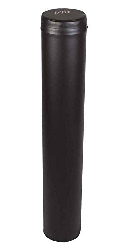 JFIT High Density Smooth EVA Foam Roller - Made in Taiwan - Multiple Size Options Available - Exercise, Massage, Muscle Recovery, Round Foam Roller - color: Blue W/ Black Vinyl Cover, size: 36"