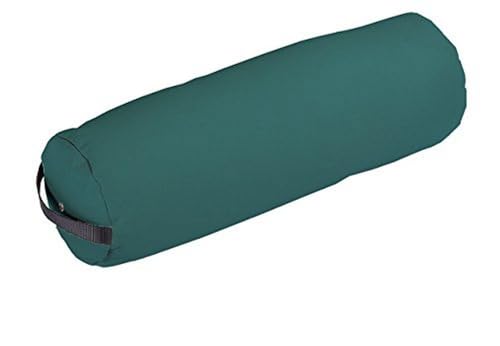 EARTHLITE Bolster Pillow Fluffy – Durable Massage Bolster, 100% PU Upholstery incl. Strap Handle/Professional Quality for Massage Tables/Back Pain Relief - color: Teal