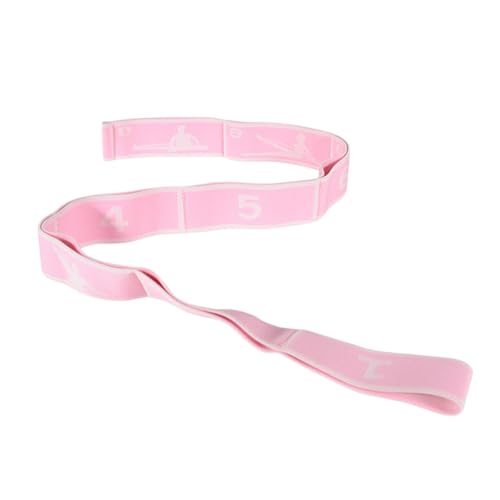 8 Loops Yoga Stretch Strap Numbered Resistance Band Elastic Exercise Belt for Yoga Gymnastics Dance Flexibility Workout