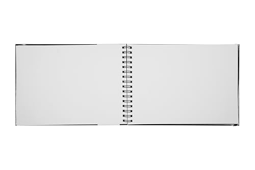 Creo Crafts 9" x 12" SketchO Sketchbook_Top Spiral Wire-O Bound_128 Pages (64 Sheets) 140gsm | Landscape Hardcover, Acid-Free Natural Shade Paper for Artists, Students & Travel Sketching - size: A4