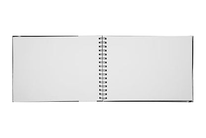 Creo Crafts 9" x 12" SketchO Sketchbook_Top Spiral Wire-O Bound_128 Pages (64 Sheets) 140gsm | Landscape Hardcover, Acid-Free Natural Shade Paper for Artists, Students & Travel Sketching - size: A4