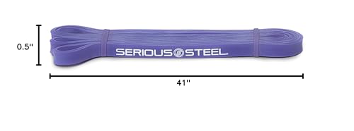 SERIOUS STEEL FITNESS Assisted 41" Pull-Up Band, Resistance & Stretch, Powerlifting & Pull-up Assist Loop (Single Band) - style: #1 (5-35 lbs)