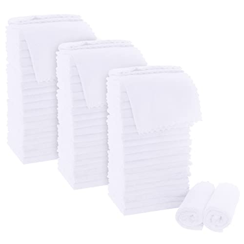 MOONQUEEN Ultra Soft Premium Washcloths Set - 12 x 12 inches - 72 Pack - Quick Drying - Highly Absorbent Coral Velvet Bathroom Wash Clothes (White) - color: White, size: 12 x 12 Inch(Pack of 72)
