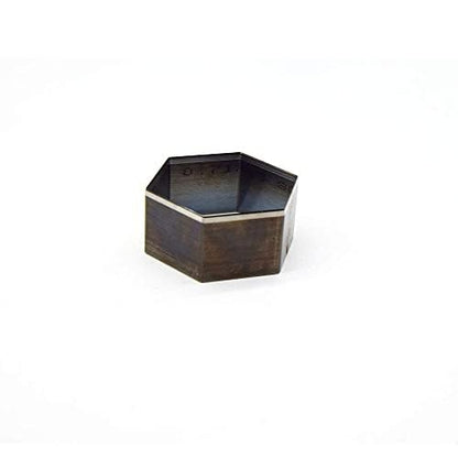 Alloy Steel Hexagon Shape Cutting Die for Cardboard, Leather, PVC, Fabric Good Helper for Handicraft (Steel08) - color: Steel08