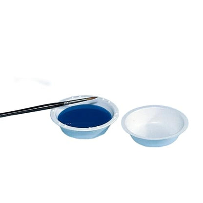 School Smart Plastic Watercolor Paint Cups, 3-3/4 x 1-1/8 Inches, White, Pack of 12 - size: 12 Count (Pack of 1)