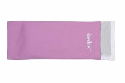 Wellrox Weighted Eye Pillow - Flaxseeds & Lavender Eye Pillow Weighted for Restorative Yoga, Meditation & Stress Relief (Lavender, Scented) - color: Lavender