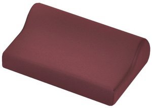 Massage Neck Bolster 14.5" X 9.5" X 3.5"-BURGUNDY - color: Burgundy