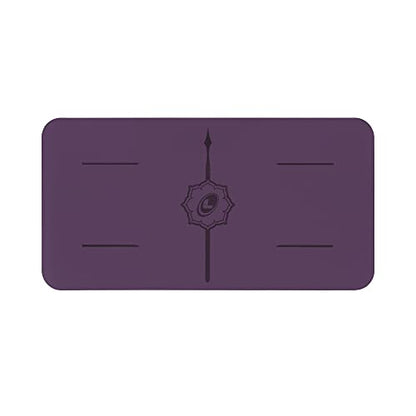 Liforme Yoga Pad - Revolutionary Alignment System, Advanced Non-Slip Grip | Eco-friendly, Non-Toxic, Sweat-Resistant, 4.2mm thick pad for knee, elbow and hand support during Yoga, Free Yoga Bag - color: Purple