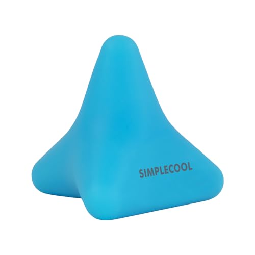Manual Trigger Point Massage Tool Small Massager Ball 3″×2.6″ Blue - color: Blue