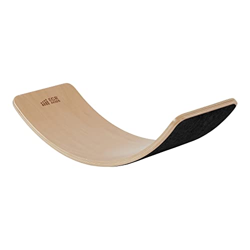 ECR4Kids Balance Board, Montessori Toy, Black - color: Black