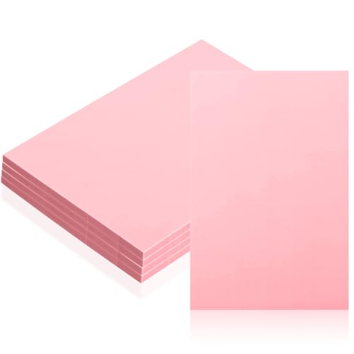 4 Pcs 4" x6“ Pink Rubber Art Soft Linoleum Carving Block, Rubber Crafts Linocut Block for Printmaking,Stamp Carving Block - size: 4