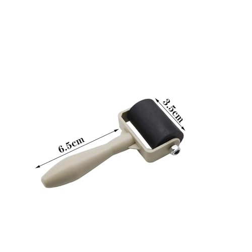 HRJZF 6 Pack Rubber Brayer Roller for Printmaking,Anti Skid Tape Construction Tools, Print,Great for Gluing Application Also,Ink and Stamping Tools 1.4 Inch - color: 1