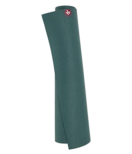 Manduka eKOLite Yoga Mat 71" - 4mm | Natural Rubber | Eco-Friendly | Soft Textured Surface | Natural Next-to-Skin Feel | 71 x 26 inches | Charcoal Grey - color: Deep Sea, size: 71" x 24"