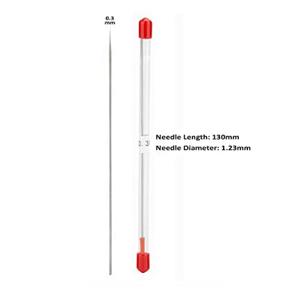 3PCS 0.3mm Airbrush Nozzles and Needles Replacement Parts with 11 in 1 Airbrush Cleaning Repair Tool for Airbrush Gun - size: 3PCS 0.3mm Nozzle and Needles/Cleaning Kit