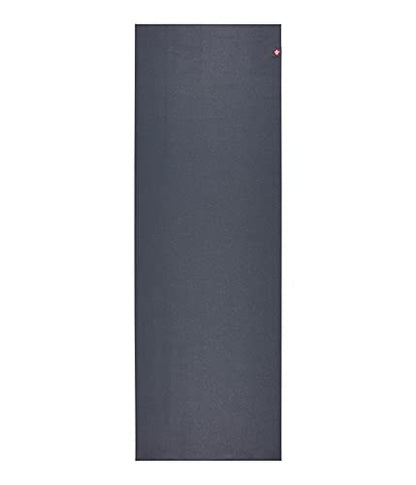 Manduka eKO SuperLite Yoga Mat - 1.5mm Natural Rubber | Foldable & Travel Friendly | Soft Textured Surface | Eco-friendly - color: Charcoal