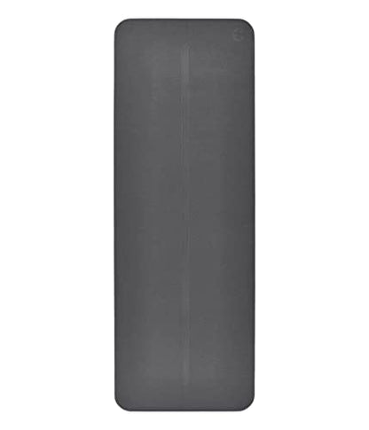 Manduka Begin Yoga Mat 68" - 5mm Cushioning | Comfortable, Lightweight & Reversible with Alignment Stripe | Budget-Friendly | 68 x 24 inches - style: Steel Grey Mat