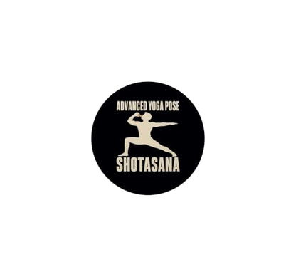 Shotasana Advanced Yoga Pose Drinking Humor PopSockets Adhesive PopGrip - style: Adhesive PopGrip