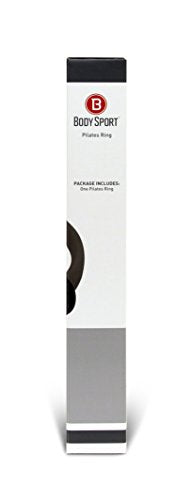 Body Sport Pilates Ring with Foam Padded Grips to Sculpt the Thighs, Core, Arms and More,Gray