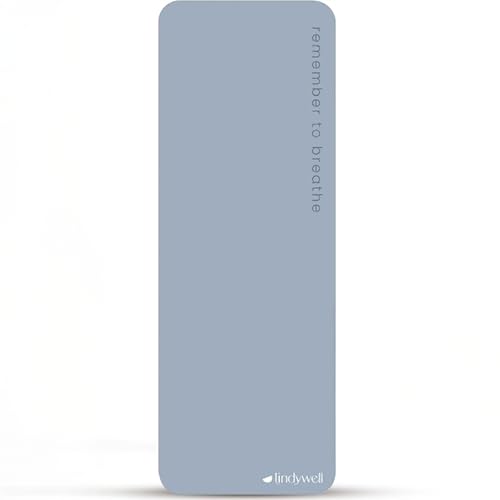 Lindywell Pilates Yoga Workout Mat Non Slip 6mm, 8mm, 10mm Thick - 6ft x 26in - color: Blue, size: 10mm