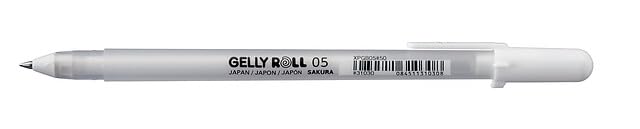 GEL GELLY ROLL PEN - SLIM 0.5MM - WHITE - PROFESSIONAL USE