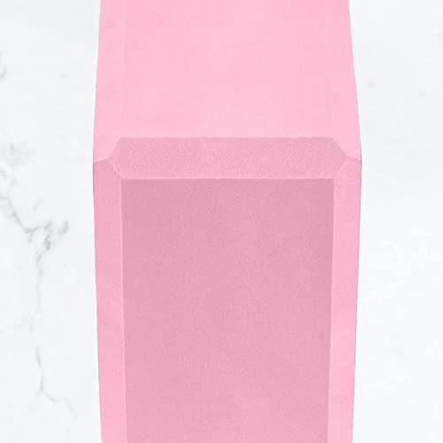 MYGA Yoga Block,Lightweight EVA Foam Yoga Brick,High Density Non-Slip Block for Yoga Poses, Pilates, Balance and Flexibility - color: Dusty Pink, size: One Size (Pack of 2)