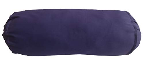 Saffron Navy Blue Bolster Pillowcase - Neck Roll Round Bolster Cover for Bed Sofa Chair Couch Lounge Cotton 6" Diameter x 38" Long (15 cm Diameter x 96 cm Long) Removable Cover - size: 38" x 6" (Pack of 1)