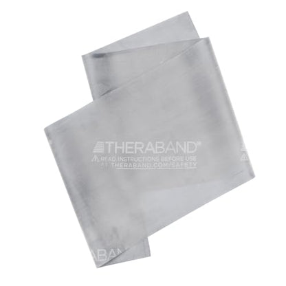 THERABAND Resistance Band, Exercise Workout, Physical Therapy, Silver, 6 Ft - color: Silver - Super Heavy, size: 1 Count