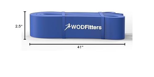 WODFitters Pro Series Pull-Up Assistance Bands – Premium Resistance Loop Bands for Assisted Pull Ups, Muscle Ups, Strength Training & Mobility – Durable Bands for Functional Fitness - color: #5 Blue