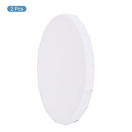 PATIKIL Paint Canvases Panel for Painting, 2 Pack 4x6 Inch Oval Wood Frame Stretched Blank Art Board Panels for Acrylic, Oil, Tempera Painting, White - size: 4x6 Inch