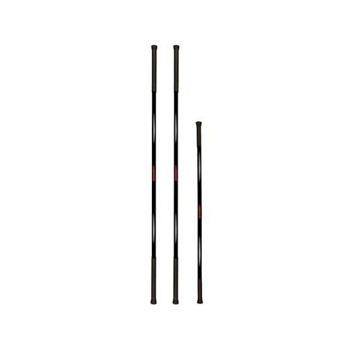 Stick Mobility 3 Stick Training Bundle | Mobility Stick to Improve Flexibility, Mobility, and Strength with Active Stretching for Golf, Running, Fitness, Pickleball, and More - color: Black
