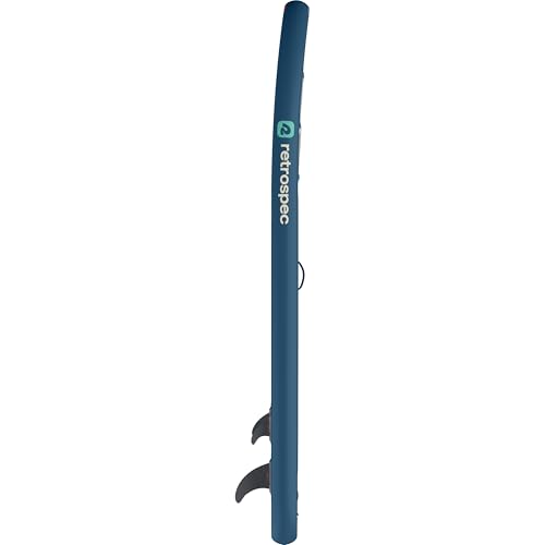 Retrospec Weekender Inflatable Stand Up Paddle Board Includes Paddle, Pump, and Accessories 10’6” Lightweight iSUP, Puncture Resistant Inflatable Paddle Board for Adults - color: Navy Zion