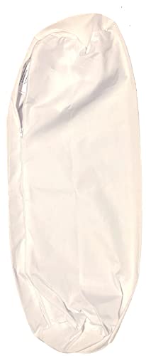 Therapist’s Choice® Bolster Cover with Zipper Closure, Soft & Durable, Size: 6" x 27" (Cover Only, Bolster Not Included) (White Polyester) - color: White Polyester