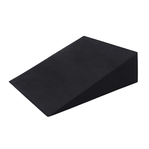 Professional Yoga Foam Wedge Calf Stretcher Foam Stretch Slant Boards Foot Stretch Wedge Block for Home Exercise, Yoga - color: Black,28x25x9, size: 28x25x9