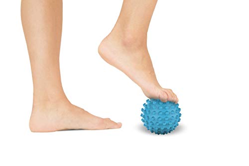 Spiky Massage Ball - Foot Massage Ball, Trigger Point Ball, Plantar Fasciitis Ball Massager, Physical Therapy Deep Tissue Myofascial Release Massage Tools for Yoga, Workout, Muscle Rehab (Blue) - color: Blue (1 Pack Spiky)