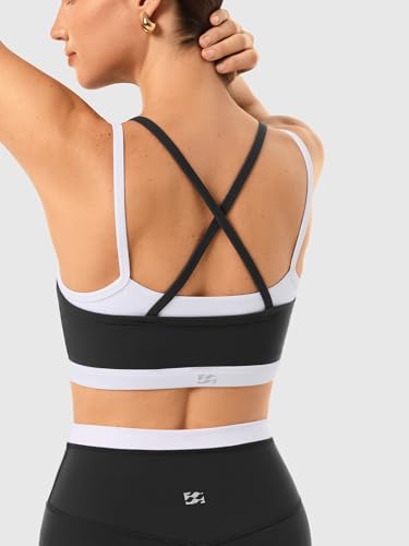 2 Pieces Workout Sets for Women Athletic Pilates Outfits Activewear - color: Blk001, size: Large
