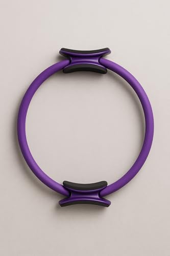 Pilates Ring Circle for Fitness & Yoga – Toning Inner & Outer Thighs, Legs, Core Strength – Lightweight, Non-Slip Resistance Equipment for Body Sculpting & Training – Exercise Tool - color: Purple