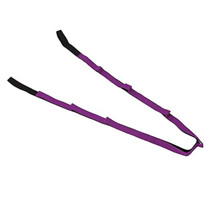 Stretch Strap Yoga Stretching Band MultiLoop Fitness Equipment for Yoga Pilates Muscle Stretching Physical Workouts Durable Tight Weaving Technology Unbreakable Design for Men - color: Daisy Rope Purple (Simplified Version)