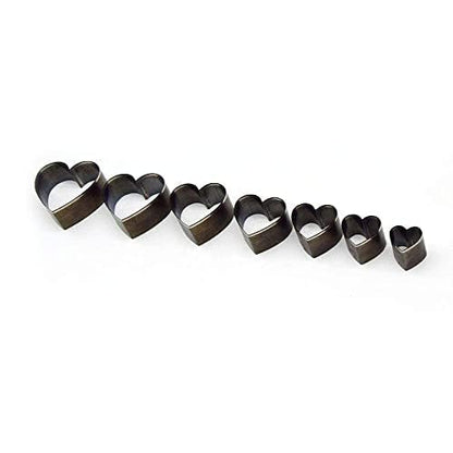 Alloy Steel Heart Sharp Cutting die for Cardboard, Leather, PVC, Fabric Good Helper for Handicraft (Steel03) - color: Steel03