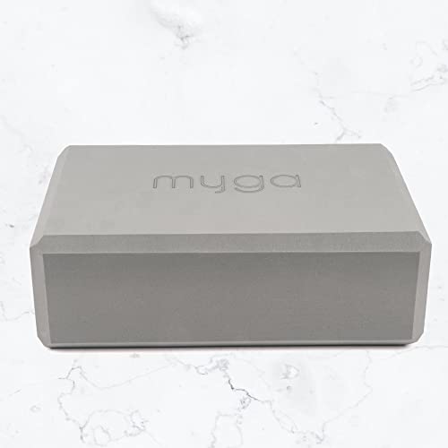 MYGA Yoga Block,Lightweight EVA Foam Yoga Brick,High Density Non-Slip Block for Yoga Poses, Pilates, Balance and Flexibility - color: Grey, size: One Size