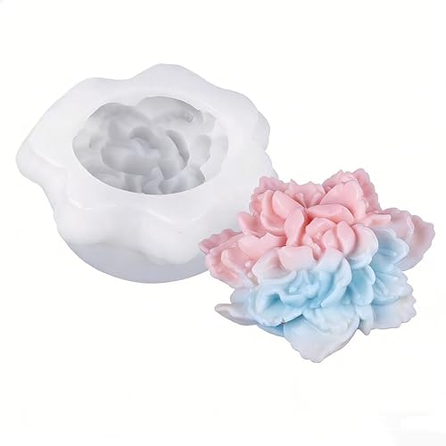Tulip Flower Petal Mold - Cylinder Molds Silicone Wave Spiral Candle Mold - Silicone Resin Casting Molds for Candle & Resin & Soap Craft Supplies - color: xre-ZW-361